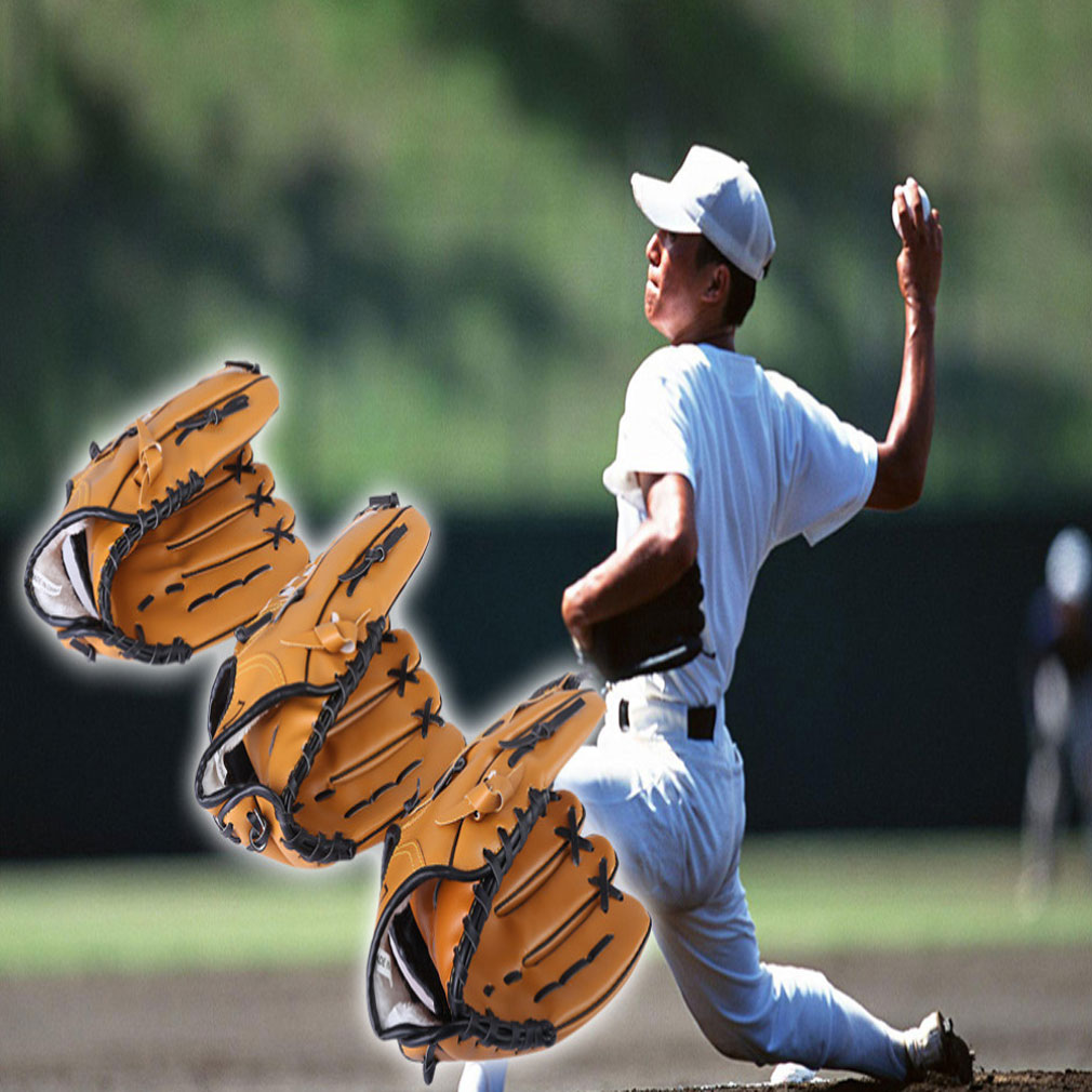 Outdoor Sports Baseball Glove Softball Practice Equipment Size 9.5/10.5/11.5/12.5 Left Hand for Adult Man Woman Training 1 Outdoor Sports Baseball Glove Softball Practice Equipment Size 9.5/10.5/11.5/12.5 Left Hand for Adult Man Woman Training