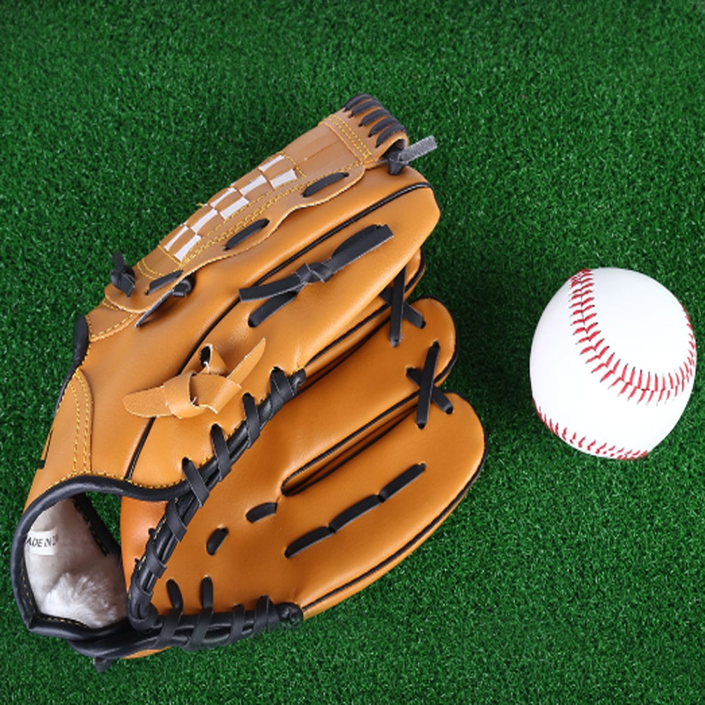 Outdoor Sports Baseball Glove Softball Practice Equipment Size 9.5/10.5/11.5/12.5 Left Hand for Adult Man Woman Training 2 Outdoor Sports Baseball Glove Softball Practice Equipment Size 9.5/10.5/11.5/12.5 Left Hand for Adult Man Woman Training
