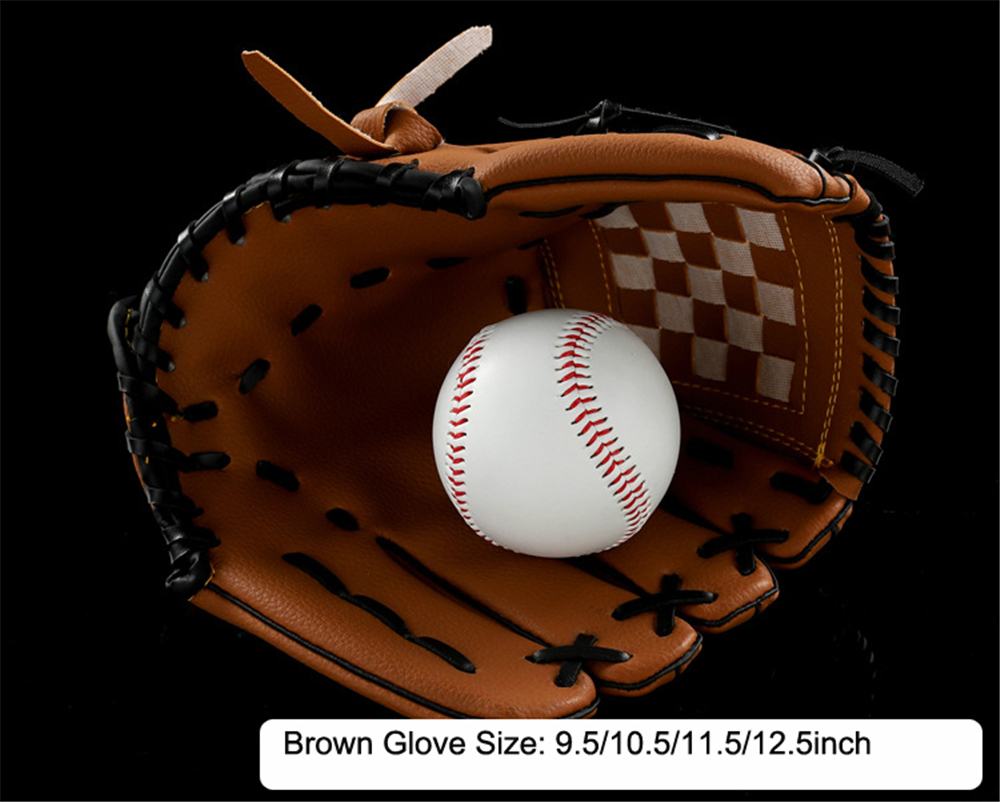 Outdoor Sports Baseball Glove Softball Practice Equipment Size 9.5/10.5/11.5/12.5 Left Hand for Adult Man Woman Training 8 Outdoor Sports Baseball Glove Softball Practice Equipment Size 9.5/10.5/11.5/12.5 Left Hand for Adult Man Woman Training