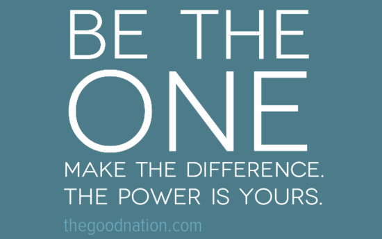 be the one